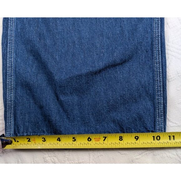 Big Mac Bib Overalls Denim Overalls square bak 44” X 27” no tag Union Made 60s? - Picture 15 of 16